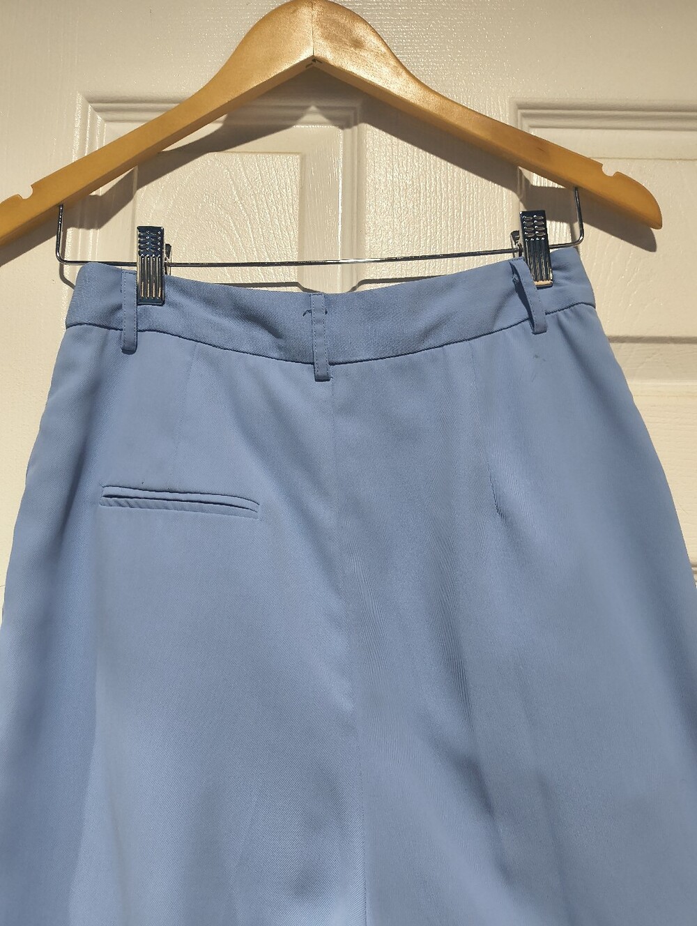 Commense Sky Blue Wide-Leg Trousers - Picture 6 of 10